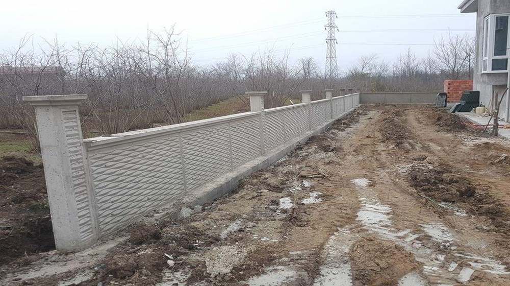 Deniz Dalga Desen Beton Duvar